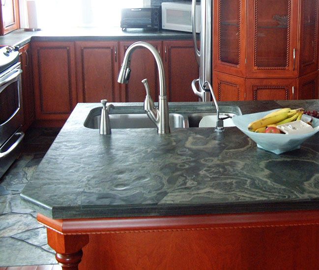 Kitchen Countertop Resistant To Water And Heat