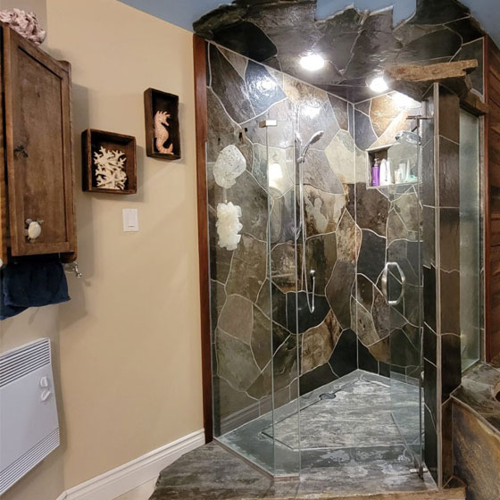 Slate shower deals